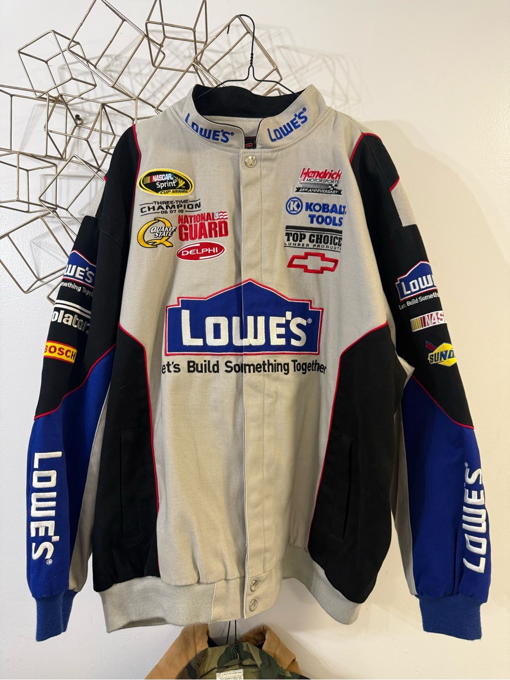 Men's Racing Team Jacket - Gray / Blue